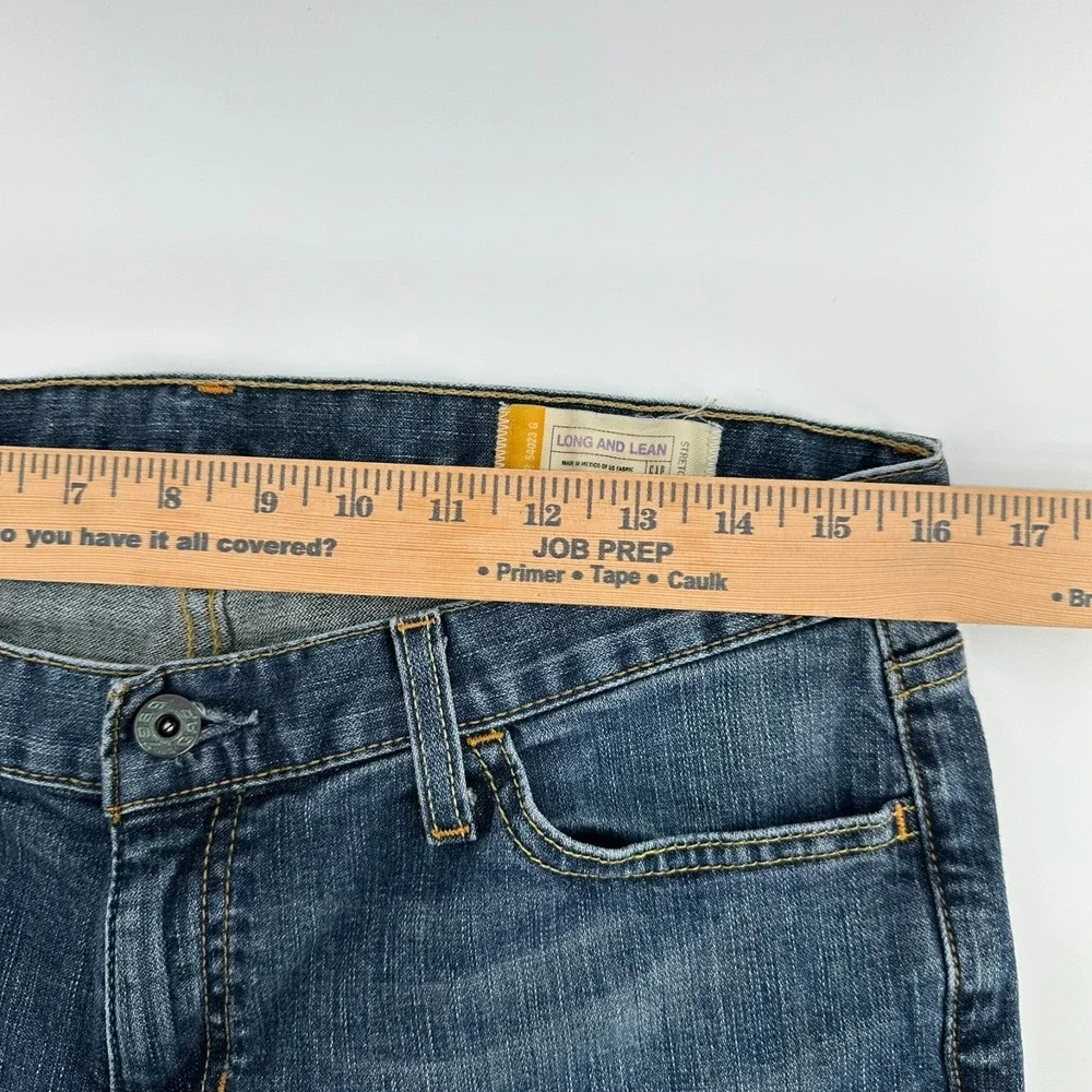 GAP Jeans Womens 10 Long Blue Denim Long & Lean Bootcut Leg Stretch Outdoor